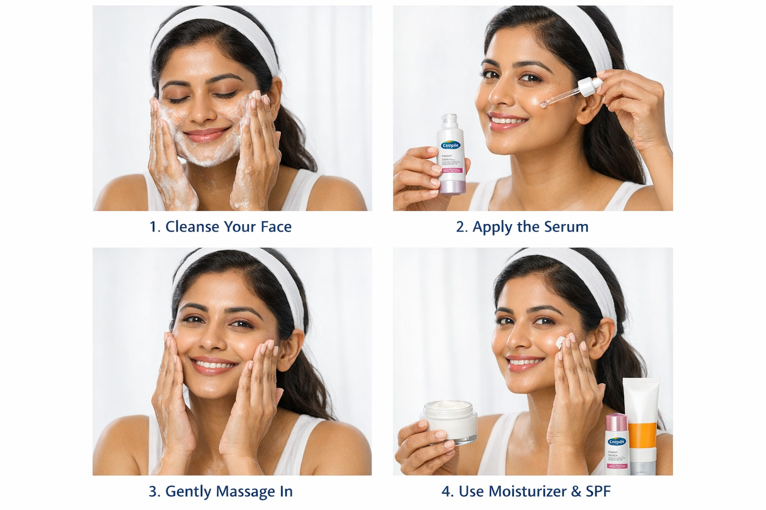 Cetaphil Bright Healthy Radiance Perfecting Serum 30ml for Dark Spots & Uneven Skin Tone Cetaphil Bright Healthy Radiance Perfecting Serum before and after results showing reduced dark spots brighter skin and even skin tone after 2 weeks use