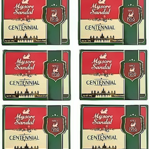 Mysore Sandal Centennial Soap, 100 gm Pack of 6
